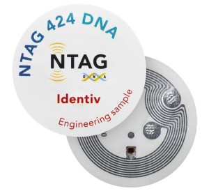 NTAG424 DNA Tags shown both front and back sides are visible.